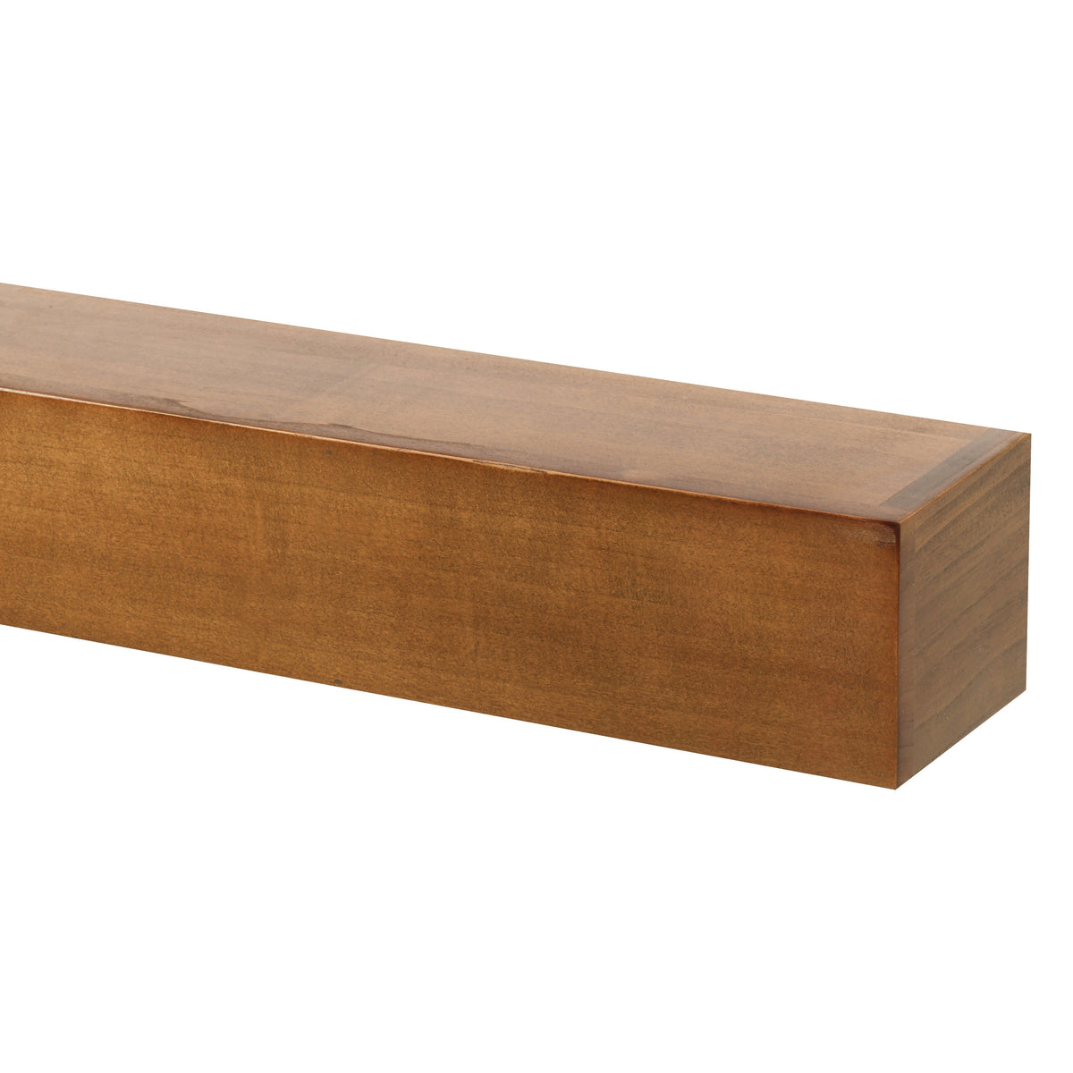 Farmhouse Poplar Wood Floating Fireplace Mantel
