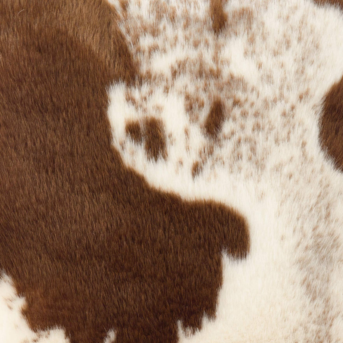 Fennco Styles Rustic Faux Fur Cowhide 50" W x 60" L Plush Throw – Brown Throw Blanket for Home, Couch, Bedroom, Living Room, Office, and Holiday Décor