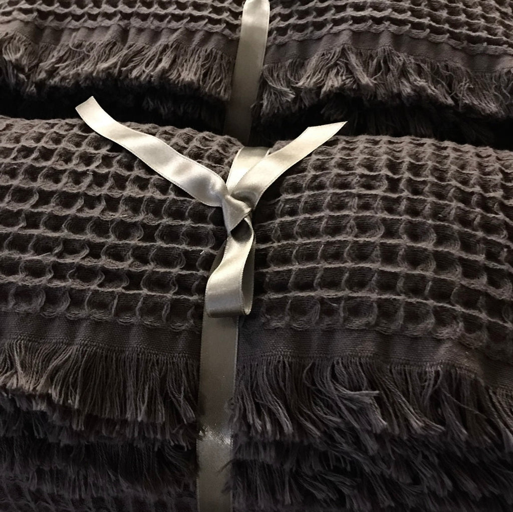 Waffle Soft Blanket - Charcoal