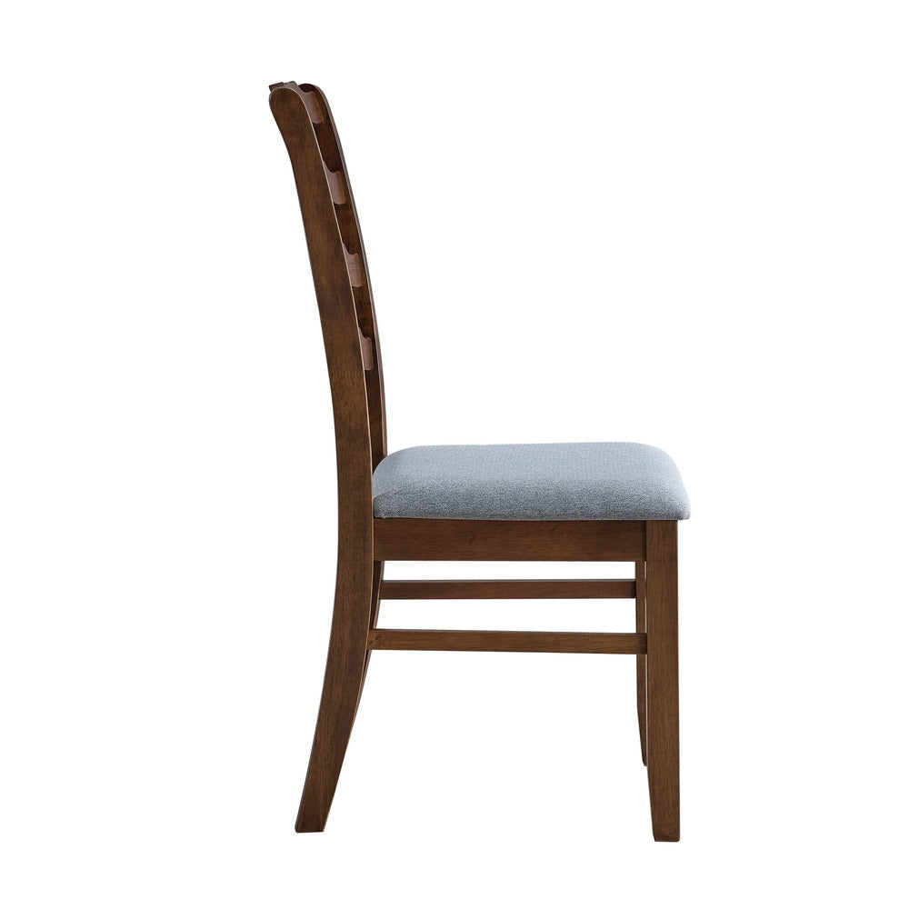 Farmhouse Dining Table Set with Upholstered Chairs for 4–6