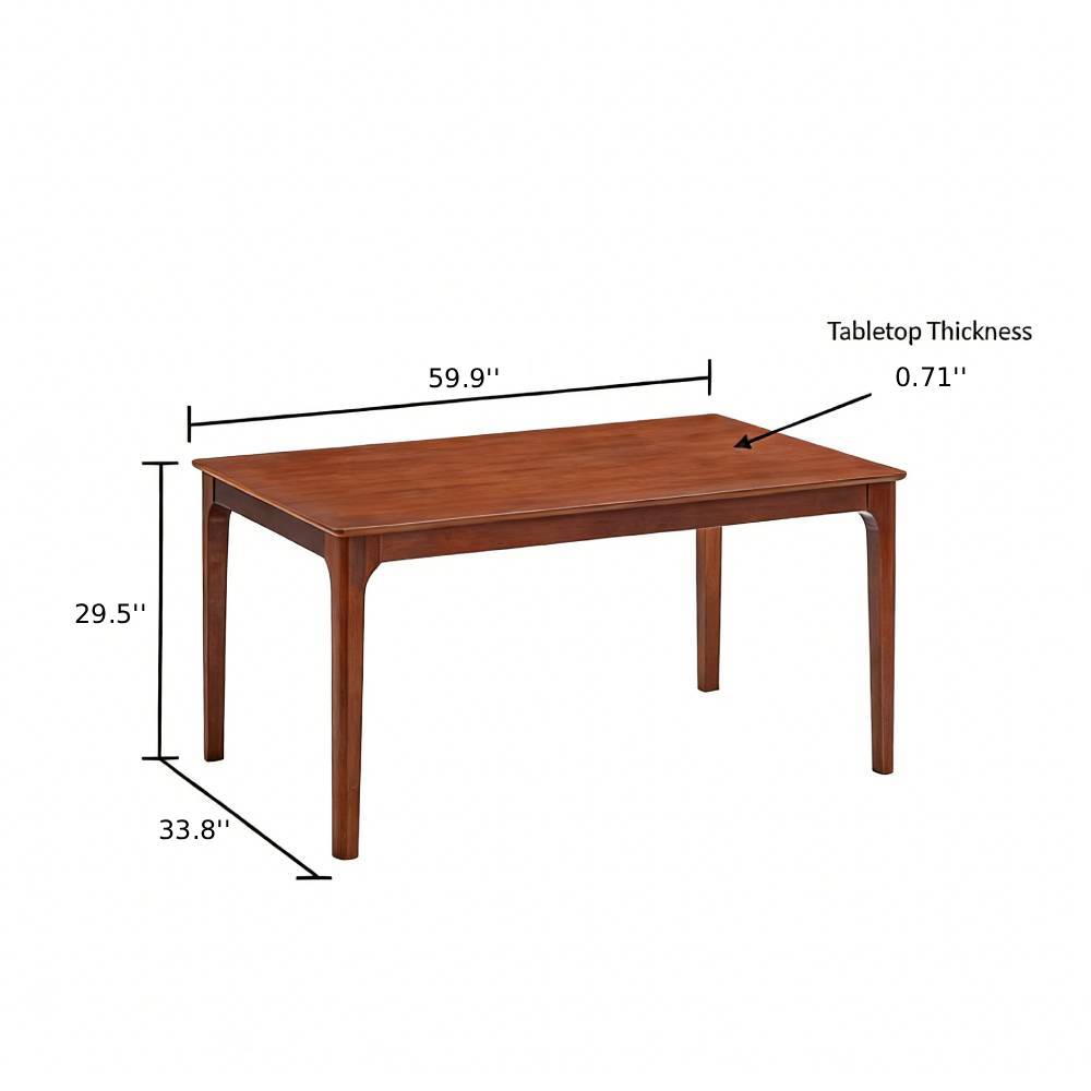 Farmhouse Dining Table Set with Upholstered Chairs for 4–6