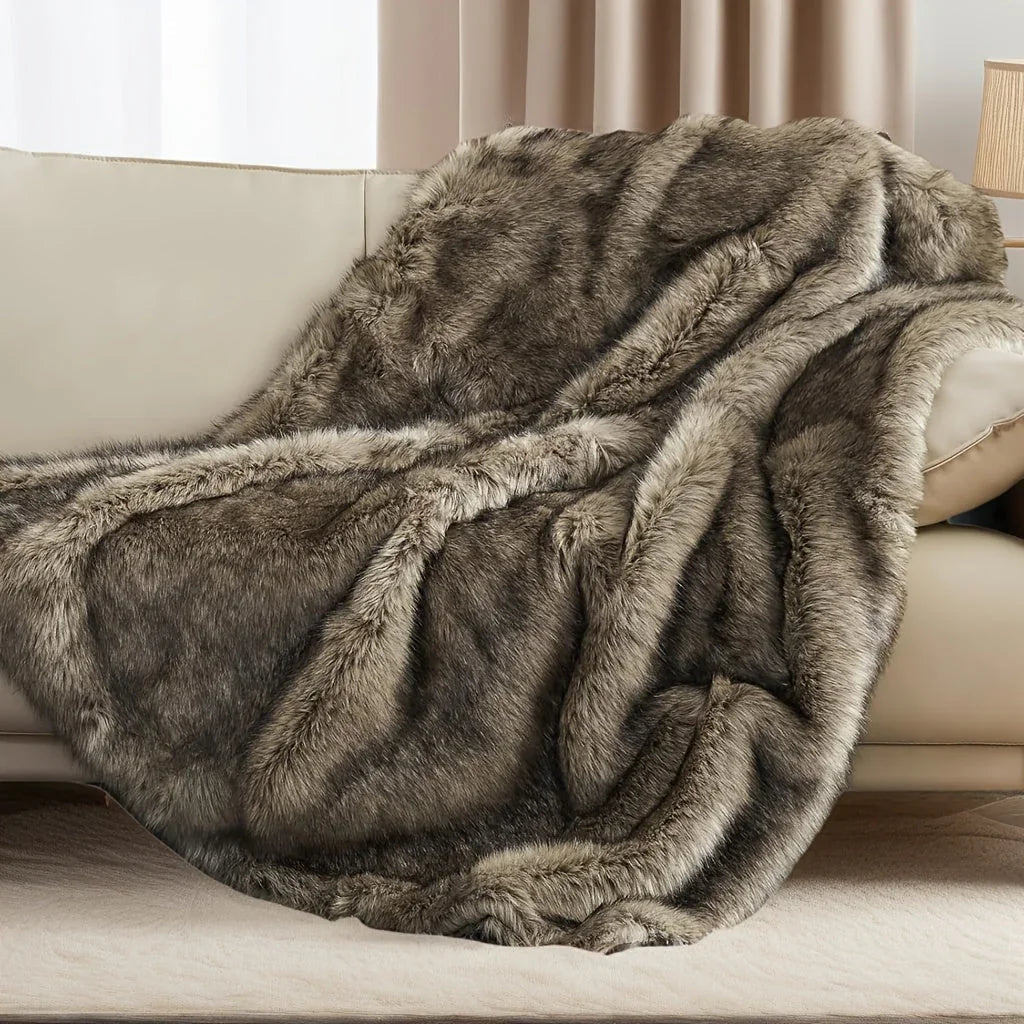 Faux Fur Blanket - Super Soft 60x80