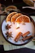Coconut Candle Bowl – Custom Scented Fall Candle, Holiday Home Decor Gift