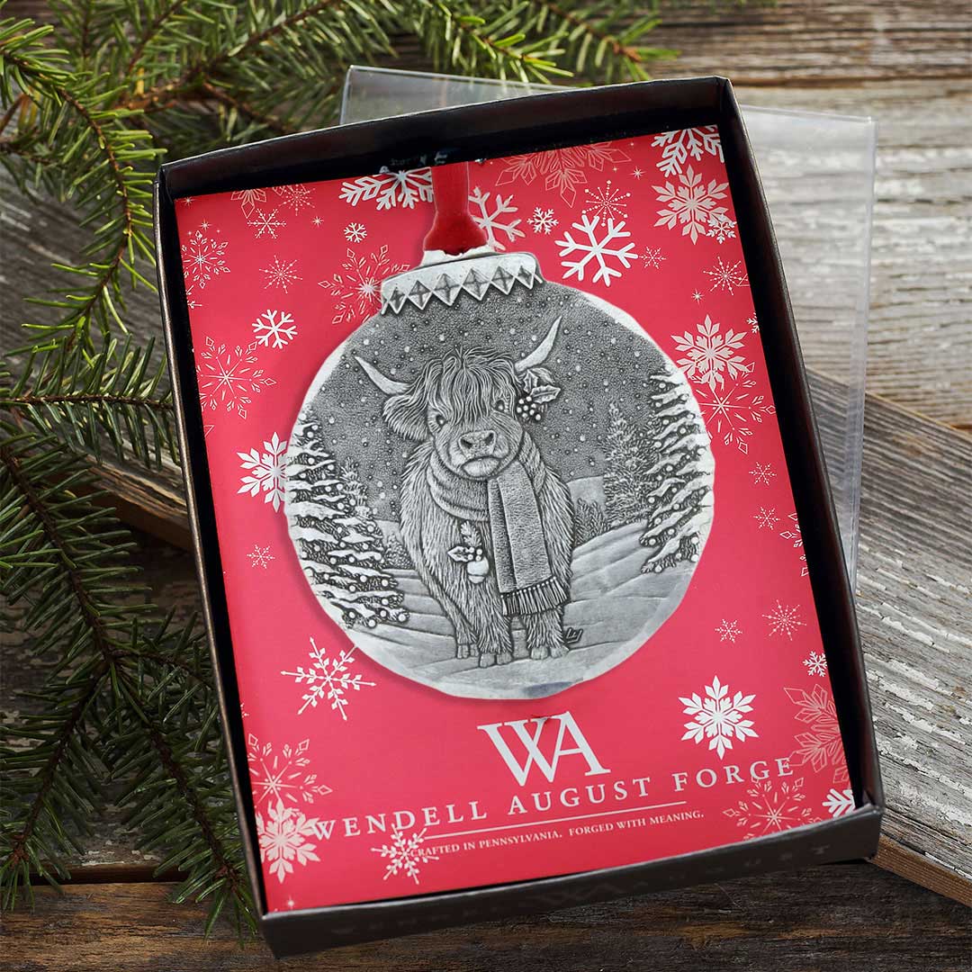 Holiday Highland Cow Ornament