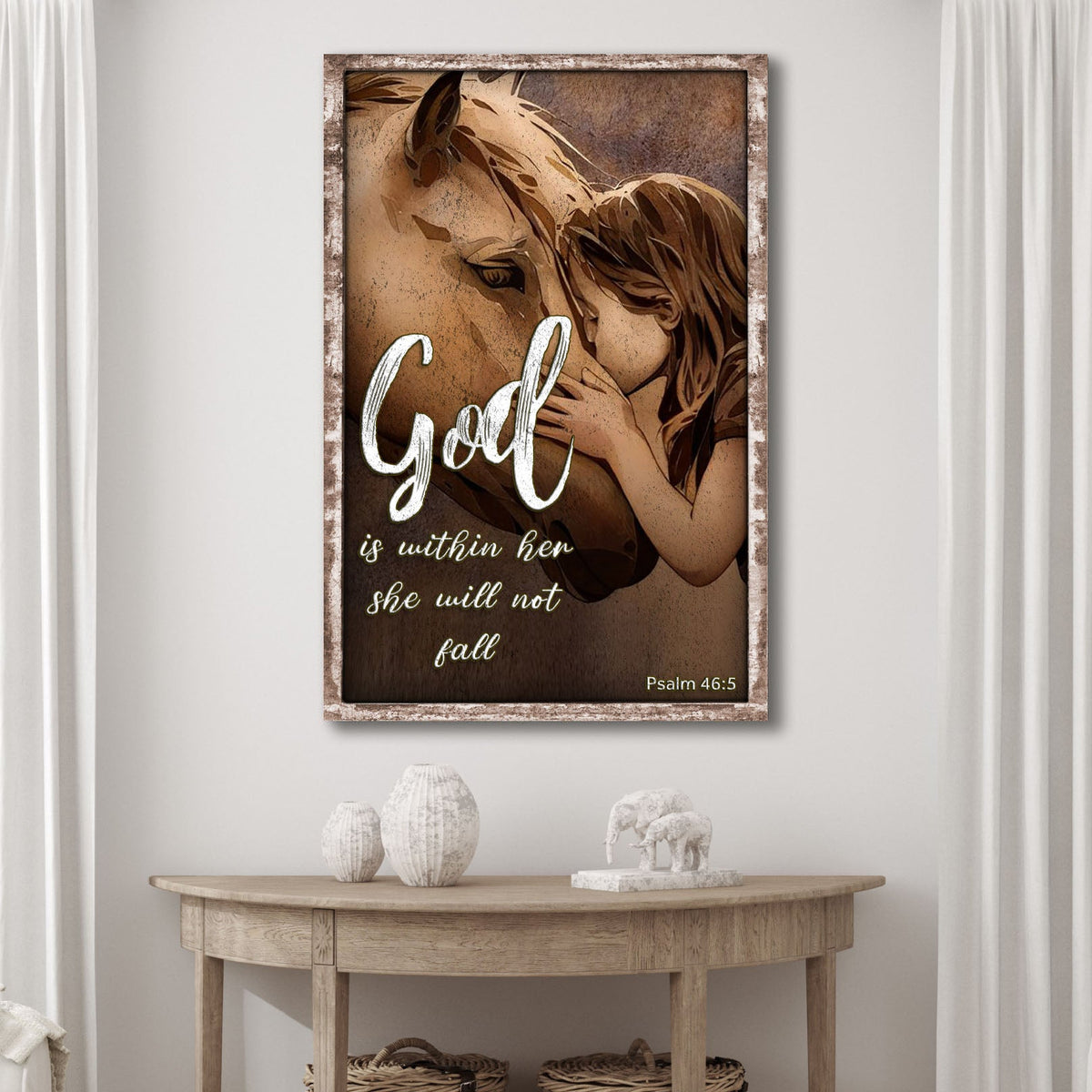God Is Within Her She Will Not Fall Psalm 46:5 Faith Sign