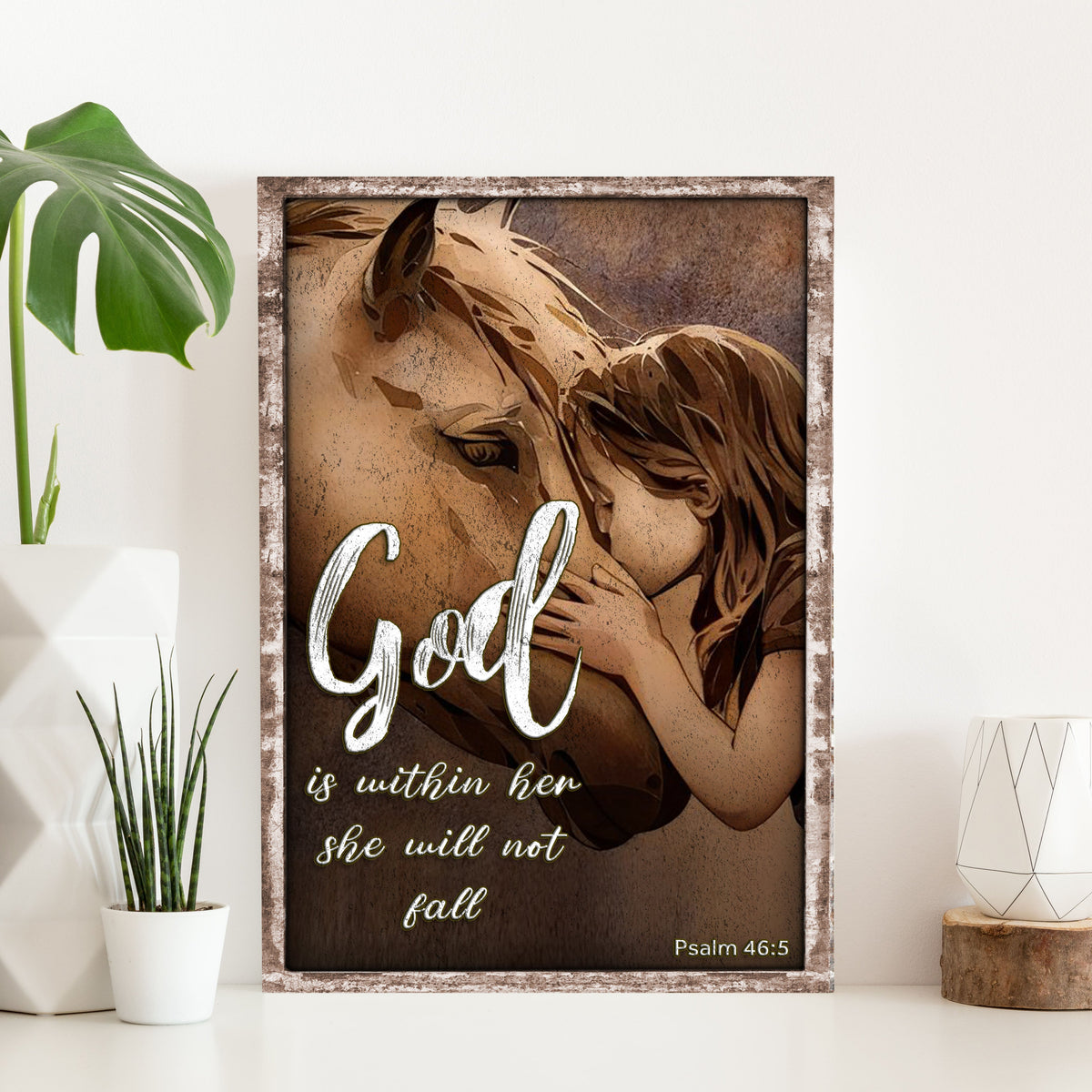 God Is Within Her She Will Not Fall Psalm 46:5 Faith Sign