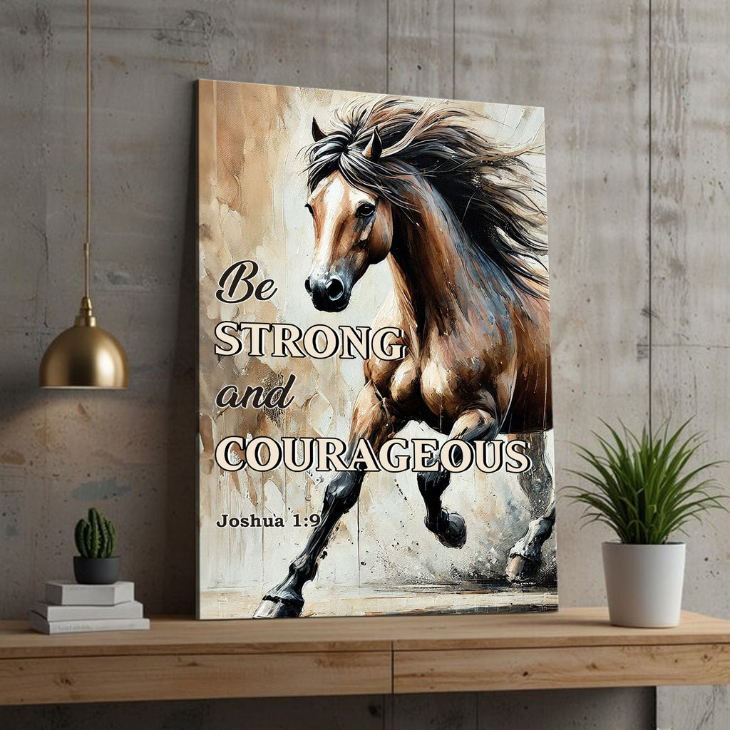 Be Strong And Courageous Faith Sign