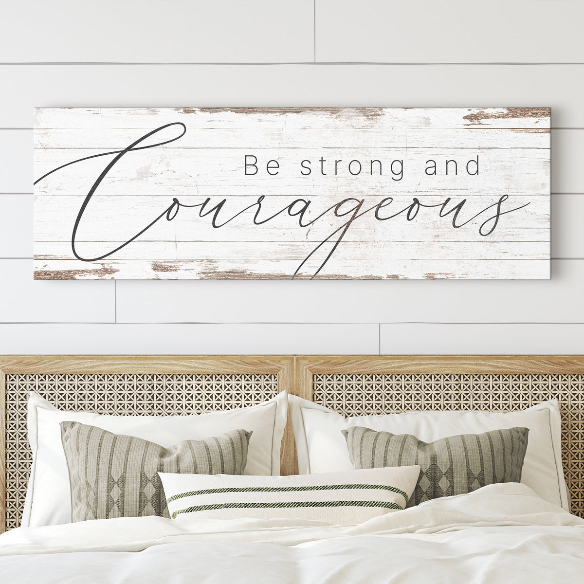 Be Strong And Courageous Faith Sign