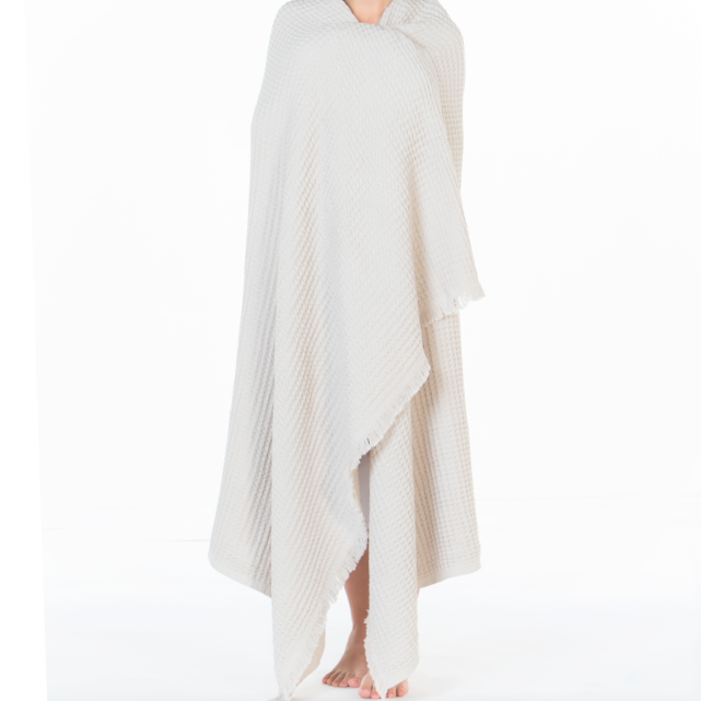 Waffle Soft Blanket - Charcoal